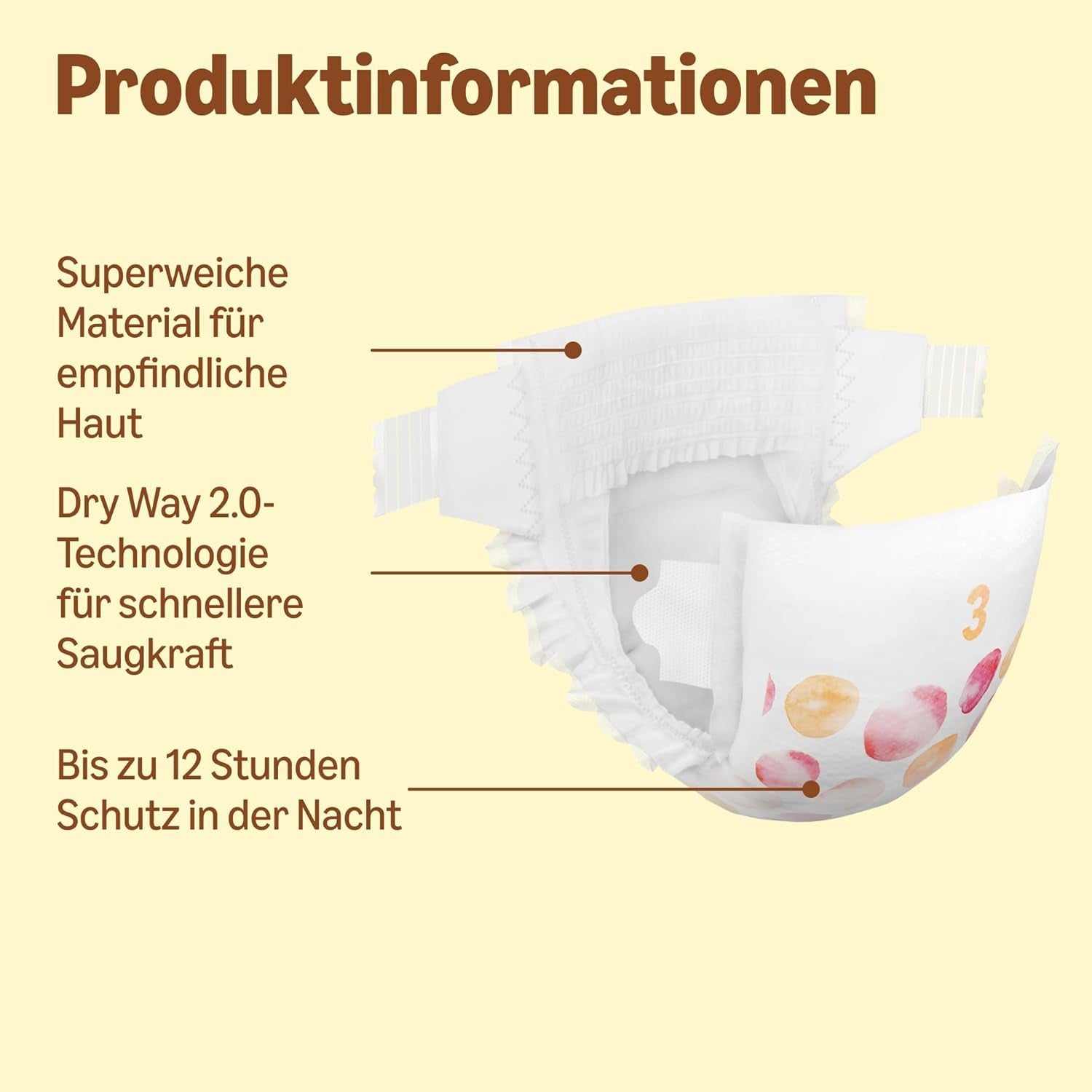 Amazon Ultra Dry Bleer, størrelse 3 (4-9 kg) - Månedlig æske, hvid, 172 antal (2 pakker af 86) (tidligere Mama Bear, identisk produkt)