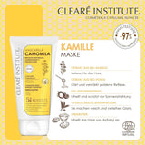 Clearé Institute | Kamille maske | Nærer, betingelser og reder ud | Golden Shine and Shine | 97% naturlige ingredienser | Beroliger hovedbunden Med kamilleekstrakt |150 ml Naty Shop hårmaske