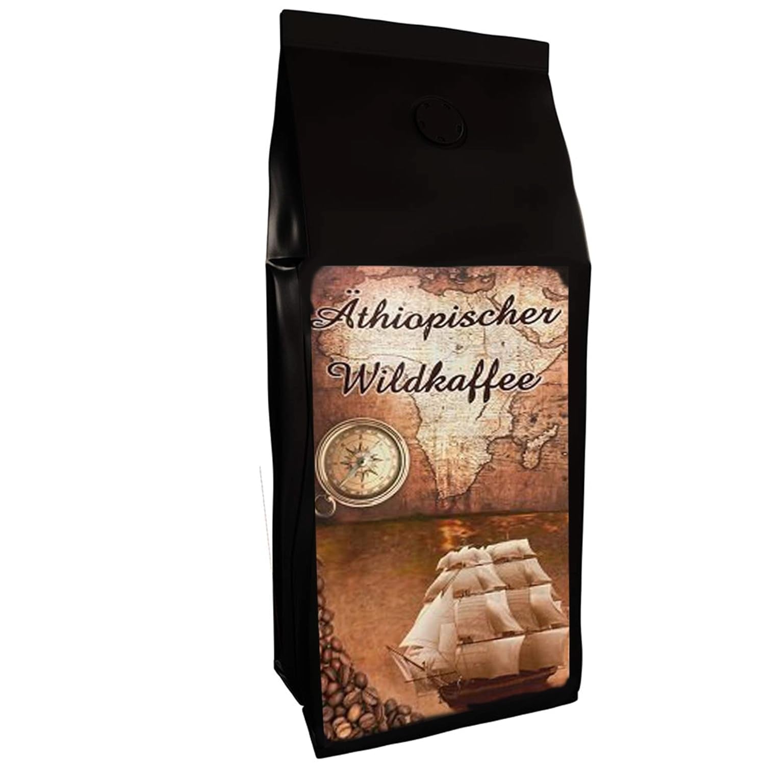 C&T Coffee Rarity - Vild kaffe fra Etiopien, Afrika | 1000g kaffe (hele bønner) - stærk og frugtig | + Vilddyrket + Håndplukket + Soltørret + Let ristet