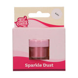 Funcakes Sparkle Dust Ruby: Mousserende pulver i fødevarekvalitet til kagedekoration, Halal-certificeret