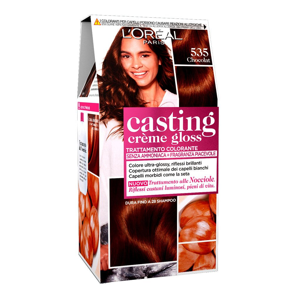 Støbning Creme Gloss Ammoniakfri Hårfarve N360 Sort kirsebær Naty Shop Hårfarve 535 Chokolade 1 stk (pakke med 1)
