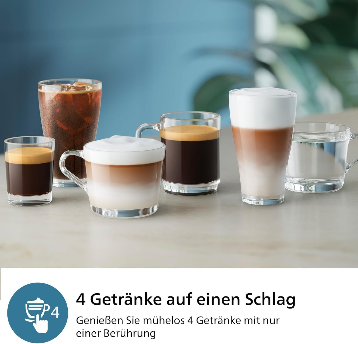 PHILIPS automatisk espressomaskine 2300-serien - 4 drinks, moderne farvetouchskærm, LatteGo mælketilberedningssystem, SilentBrew, 100% keramisk kværn, AquaClean-filter. Mat sort (EP2330/10)