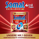 Somat Excellence plus 4In1 Caps (50 Caps), Naty Shop opvasketabletter