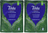 TILDA dampet basmatiris med lime og koriander til mikroovn, 250 g