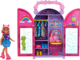 Barbie Chelsea dukke og garderobe legesæt med tøj og tilbehør, 17 dele sæt, foldbart til rejseleg og opbevaring, HXN03 Naty Shop Dolls Standard titel
