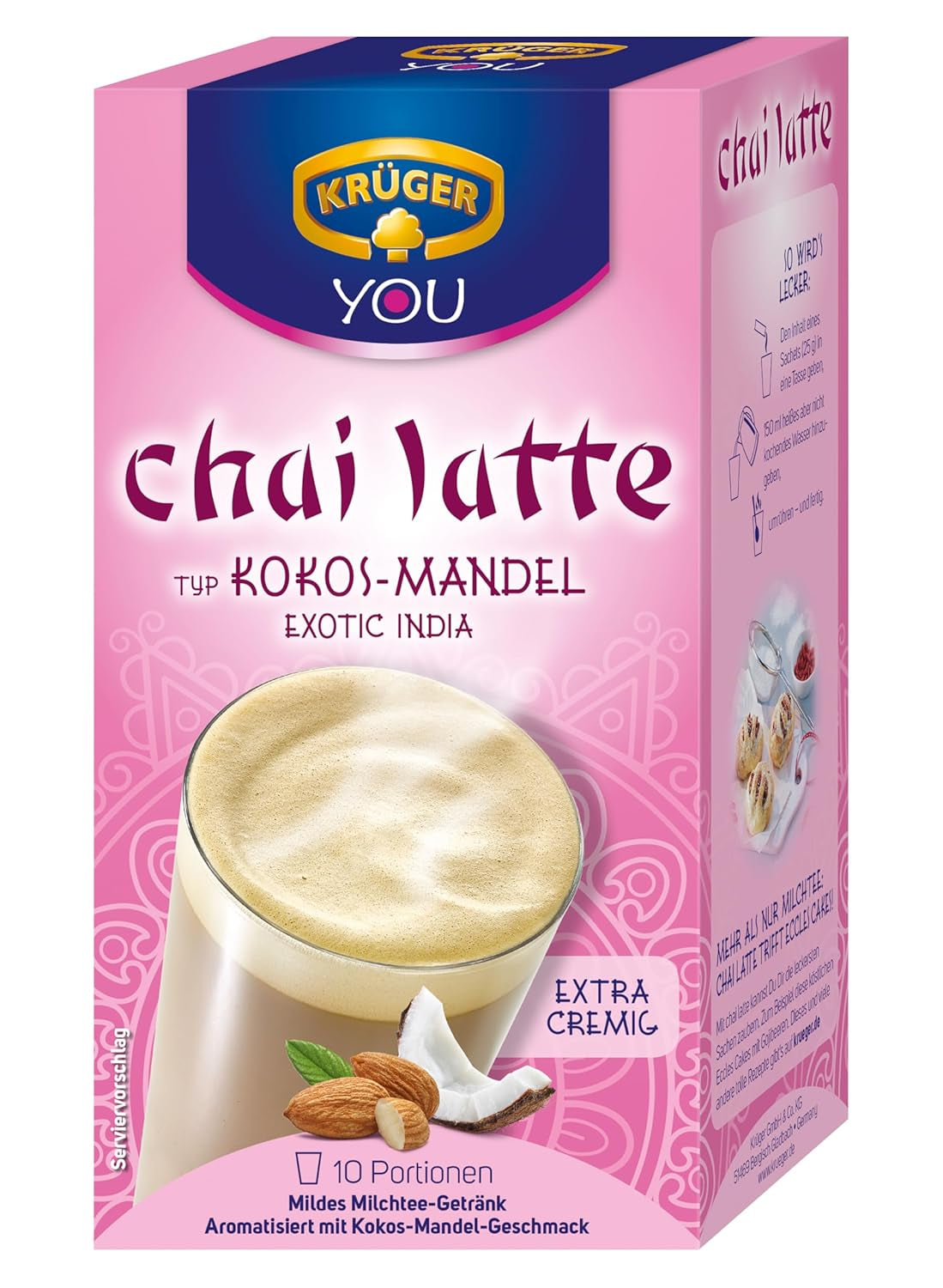 KRÜGER Chai Latte Exotic India type kokos-mandel (1 x 0,25 kg)