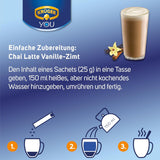 KRÜGER YOU Chai Latte Vaniljekanel, øjeblikkelig tilberedning til mælkedrikke, smagt til med vanilje og kanel, 250 g (10 poser á 25 g)