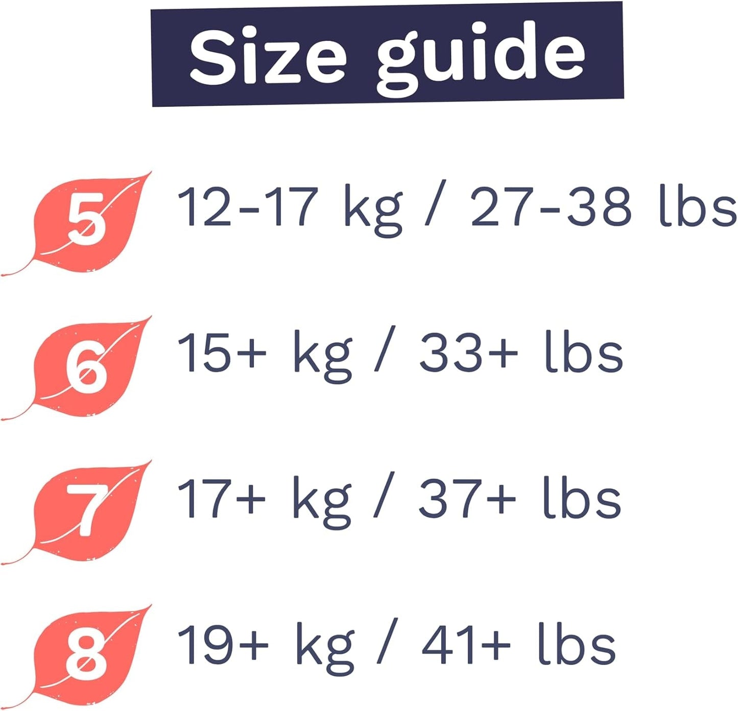 Miljøvenlige trusser, størrelse 7 (17 kg+), 16 stk, engangsundertøj til sensitiv og allergisk hud, parfumefri, sidetræk