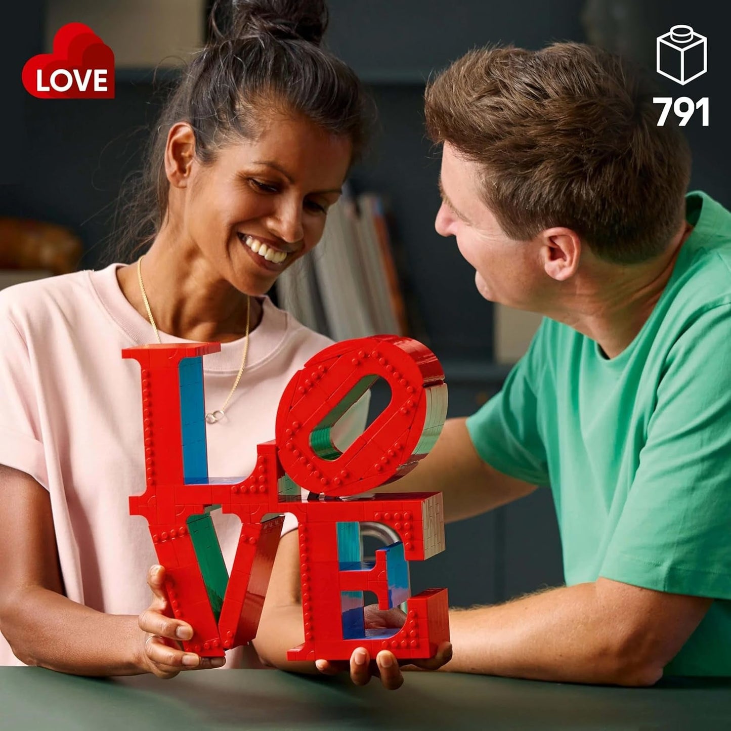 LEGO Art Love Byggesæt til Voksne Boligdekoration Valentinsdag og Mors Dag Gave til Kvinder og Mænd Kreativ aktivitet for Kunst- og Designelskere 31214 Byggesæt Besuche den LEGO-Store
