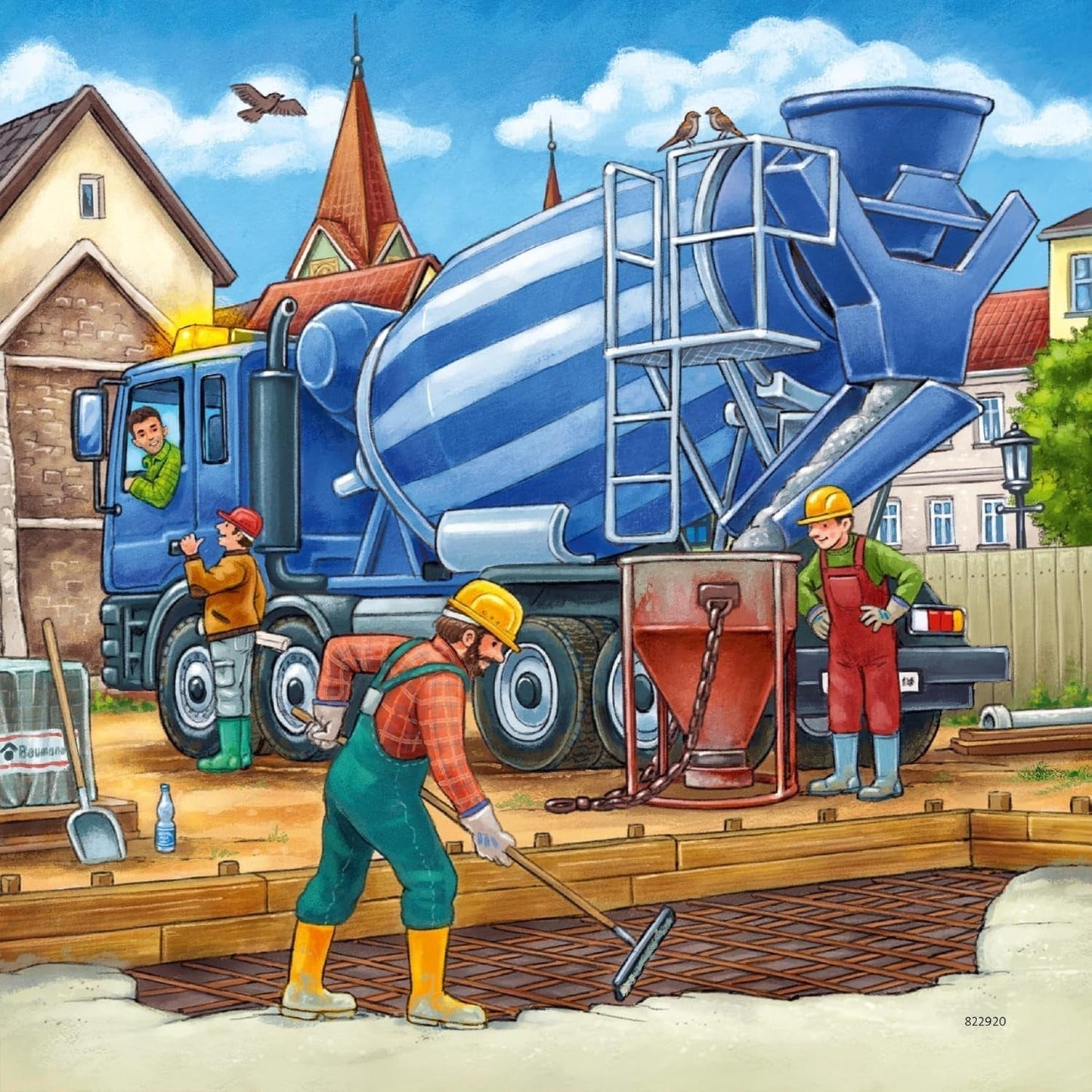 Ravensburger Puslespil til børn - 09226 Store entreprenørkøretøjer - Puslespil til børn over 5 år, med 3X49 brikker Puslespil Naty Shop