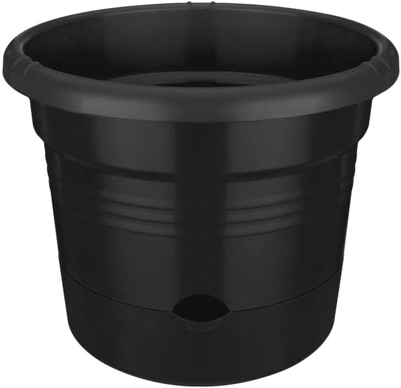 elho Green Basics Tomatpotter 33 - Urtepotter til udendørs dyrkning og høst - Ø 33,5 x H 26,0 cm - Sort/Vivid sort