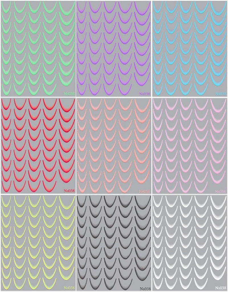 9 farver franske negle klistermærker franske negle klistermærker selvklæbende negle folie franske negle gradient klistermærker franske negle klistermærker nail art negle design klistermærker negle tilbehør