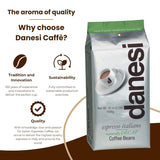 Danesi Decafeinato (koffeinfri), bønner, 1 pakke (1 x 1 kg)