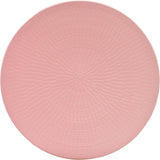 ECHTWERK Vintage servisesæt 12 dele naturligt design "Blanka" 4 personers elegant tekstureret stentøjsstel med 4 middagstallerkener 4 sidetallerkener 4 middagstallerkener Pink