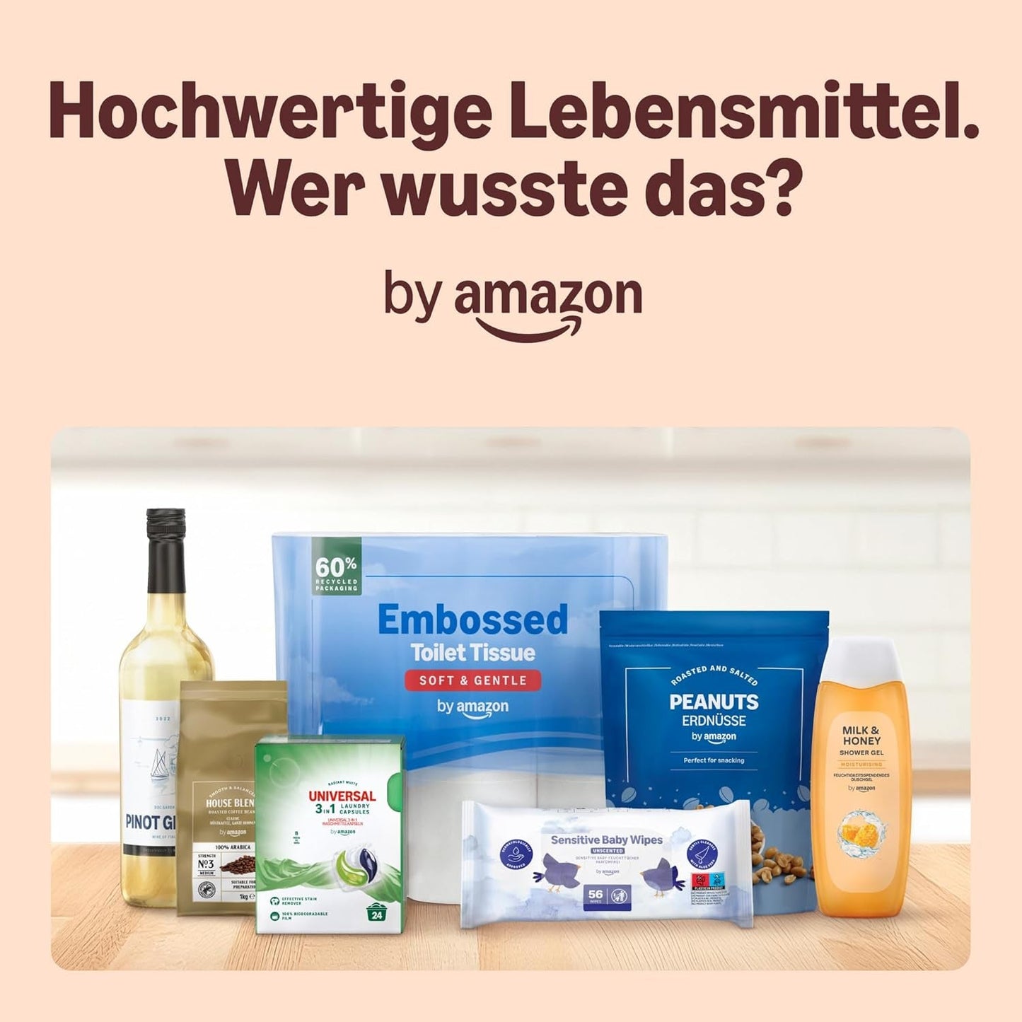 af Amazon Espresso Crema Röstkaffee Ganze Bohnen, 1 kg (2 pakker á 500 g), Rainforest Alliance-Zertifizierung