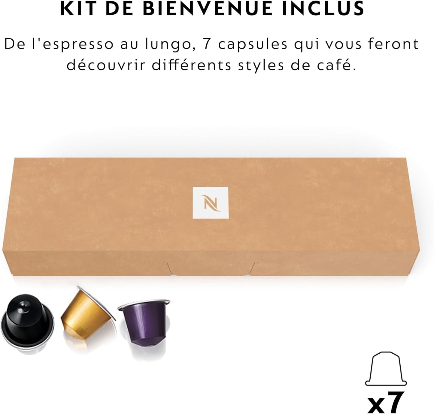 Krups Nespresso Inissia espressomaskine - Kompakt espressomaskine til kaffekapsler, 19 bar tryk, hurtig opvarmning på 25 sekunder, energibesparende funktion, 0,7 l vandtank, rød, model YY5506FD