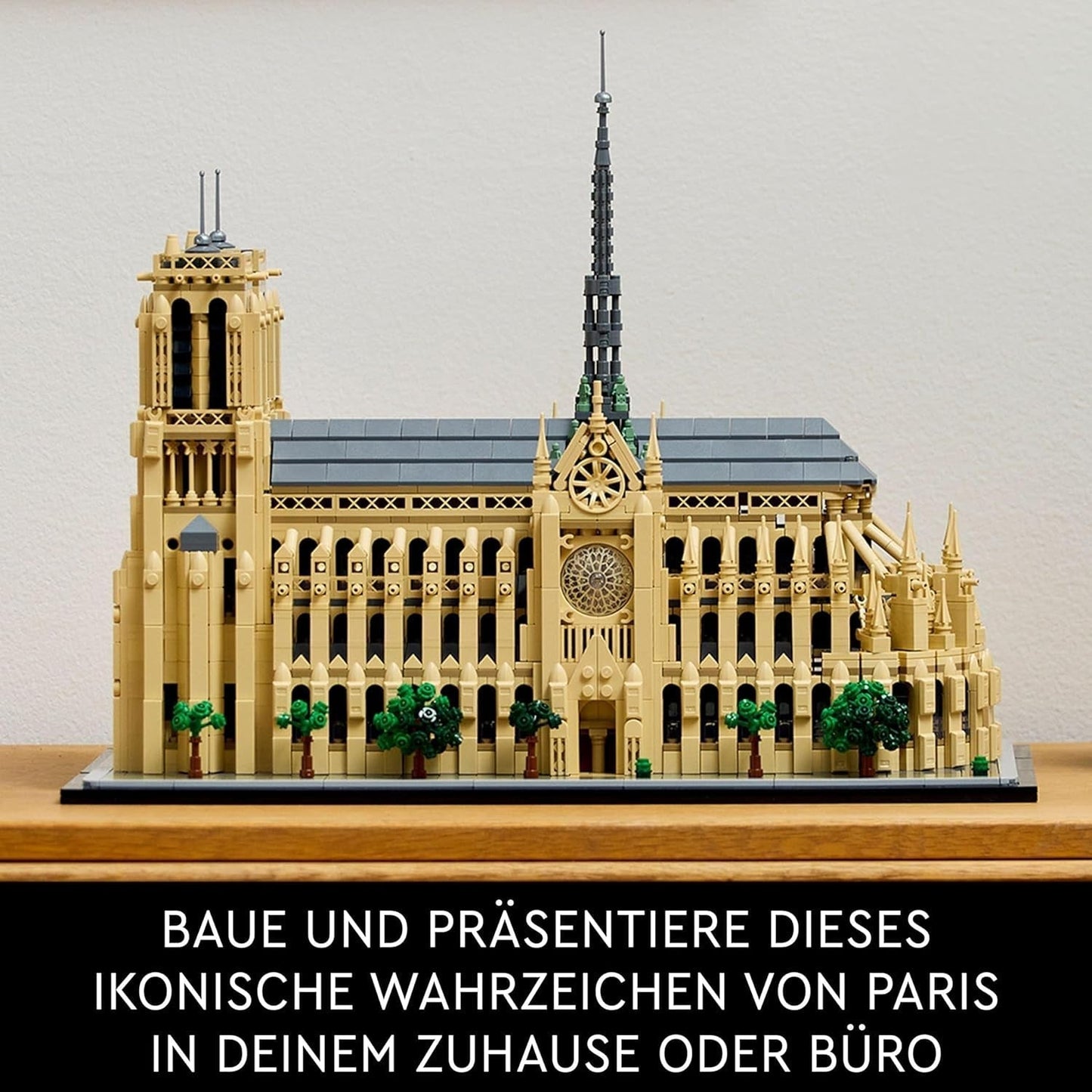 LEGO Architecture Notre-Dame De Paris, Voksen Samlerobjekt, Frankrig Souvenir, Gave til Kvinder, Mænd, Globetrottere og alle historieentusiaster, Arkitektonisk model 21061 Byggesæt Besuche den LEGO-Store
