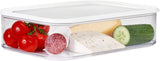 Mepal - Modula XXL Køleskabsopbevaringsboks - Madbeholder med låg - Køkkenopbevaringsboks og plastikopbevaringsboks - Stabelbar og lækagesikker køleskabsholder - 4800ml - White Naty Shop Madopbevaringsbokse Standardtitel