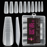 504 stk Ballerina Medium Gel Negletyper: Gel Neglespidser PMMA Falske Negle Negle Extensions Kunstige negle 12 str.