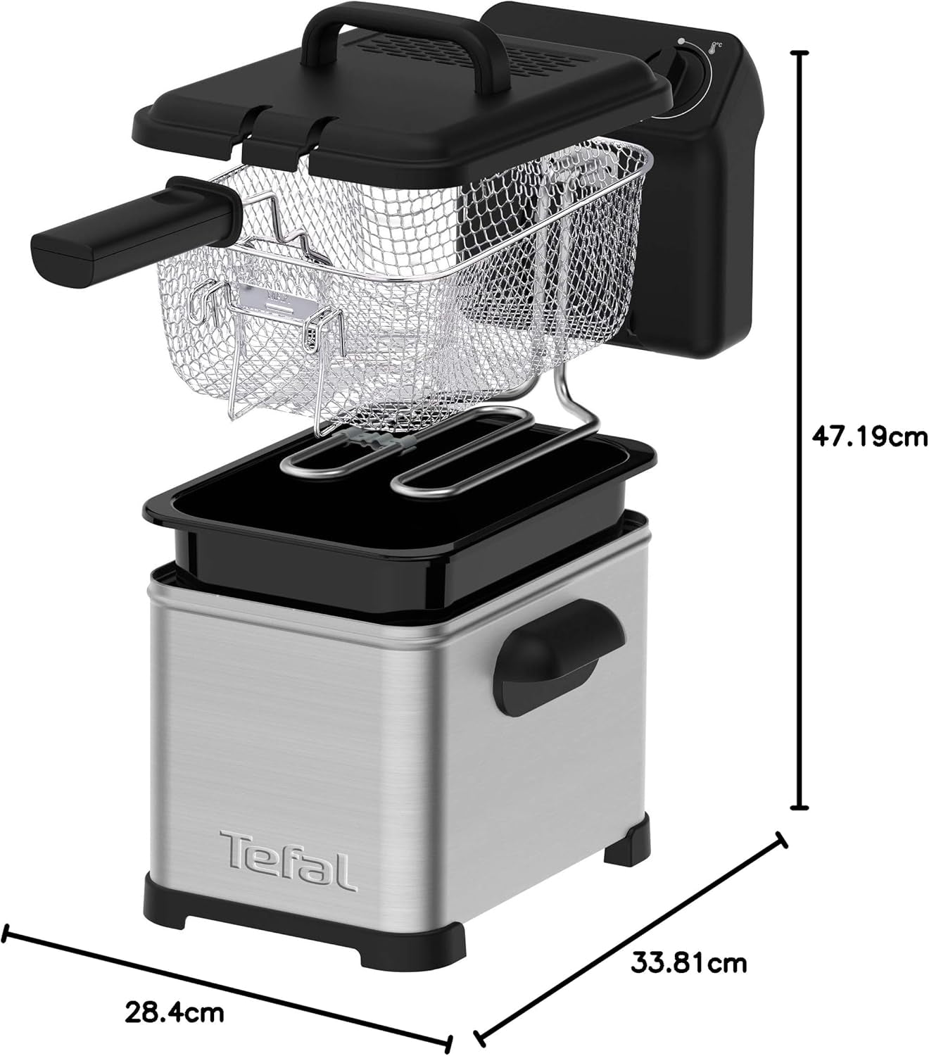 Tefal Family Pro Access 4.0L, 3000 Watt, semi-professionel, med olie, aftagelig olietank, kølezoneteknologi Hvidevarer Naty Shop