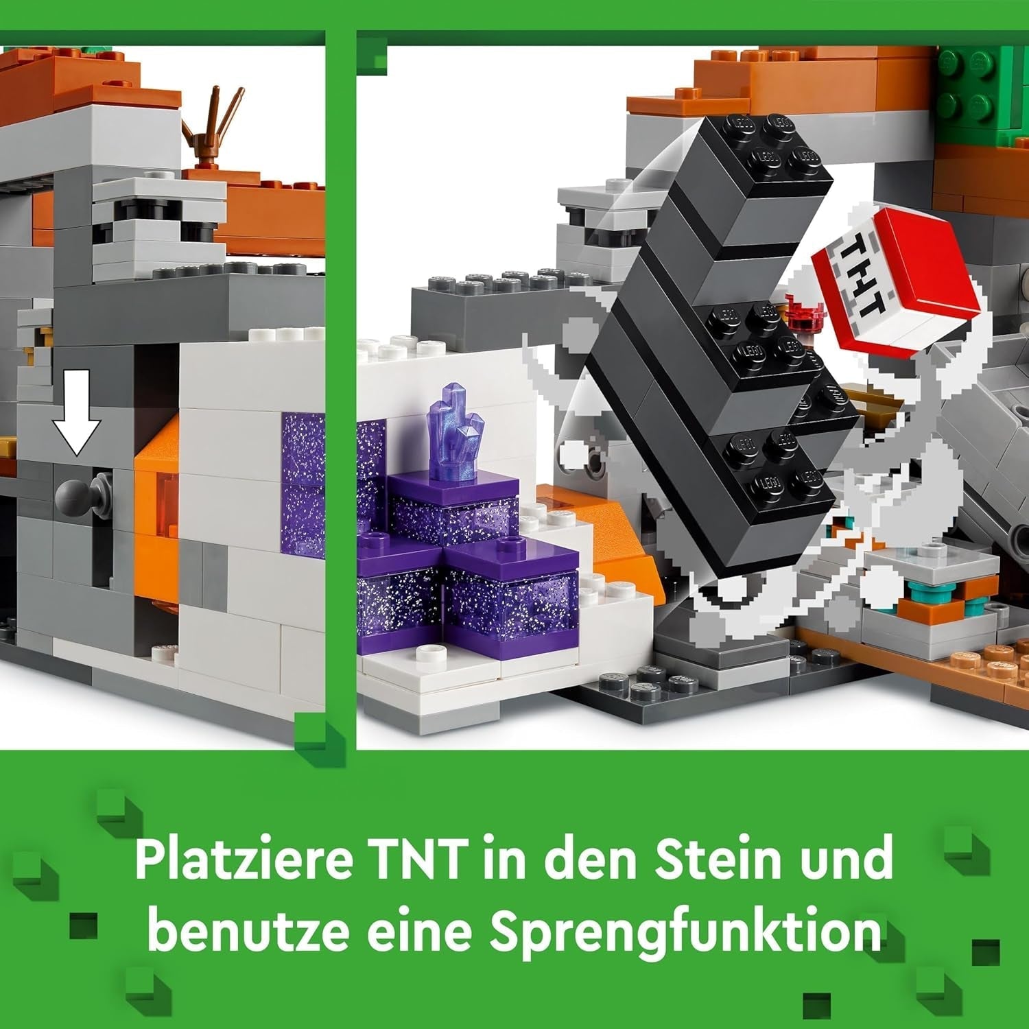 LEGO Minecraft Badlands Mine Videospil Minelegetøjssæt til drenge og piger i alderen 8+ Sjov byggeklodser Eventyrsæt Fødselsdagsgave 21263 Byggesæt Besuche den LEGO-Store