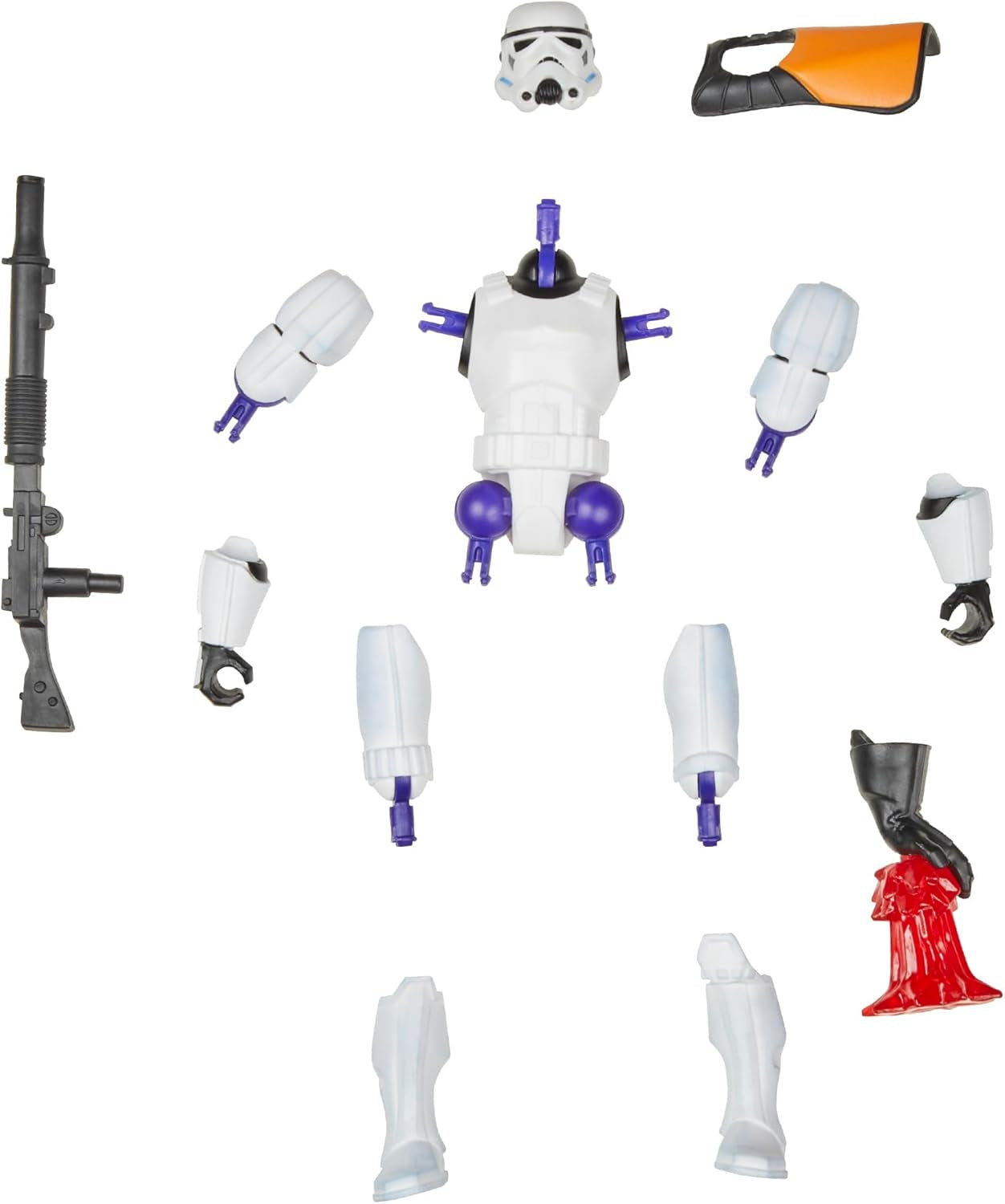 Star Wars Mixmashers Stormtrooper, der kan tilpasses Mix-And-Match Actionfigur og tilbehør Actionfigurer Naty Shop