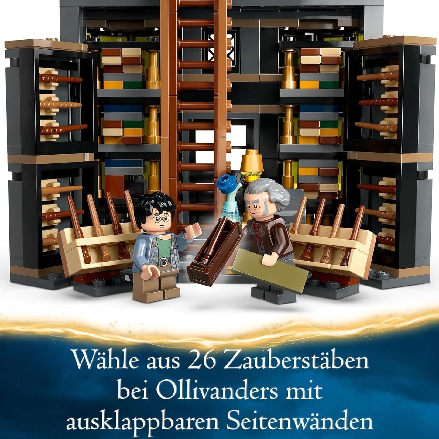 LEGO Harry Potter Ollivanders & Madam Malkins dragter, Lands Of Diagon Alley, Legesæt til børn, Troldmandslegetøj, Fantasy gaver til piger, drenge og fans fra 8 år 76439 Byggesæt Besuche den LEGO-Store