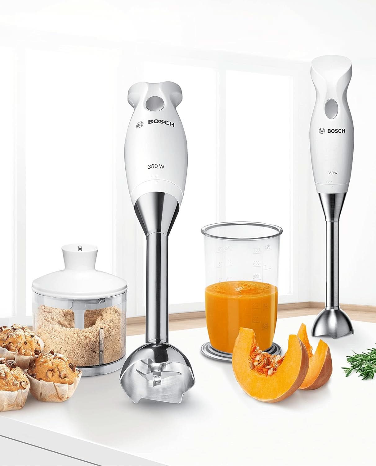 Haushaltsgeräte MSM6B500 Standarmatur, 350 W, Silber/Weiß Kitchen Naty Shop