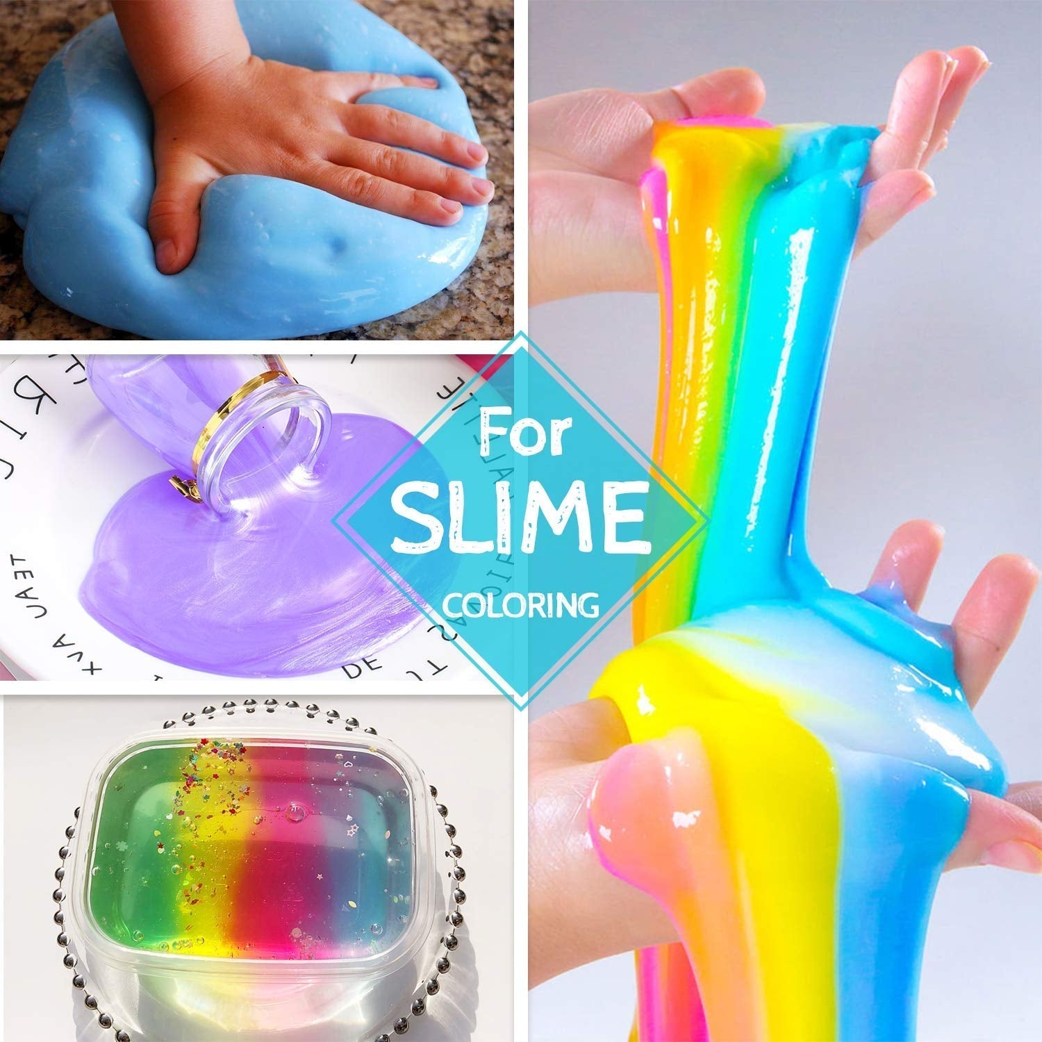 12 farver madfarve - flydende madfarve til bagning af kager, småkager, makroner, fondant - levende madfarve til dekoration og madlavning, airbrushing, gør-det-selv-sæber - 6 ml hver