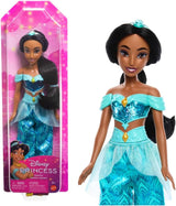Mattel Disney Princess Legetøj Jasmin Artikuleret modedukke med funklende tøj og tilbehør Disney film inspireret gave til børn HLW12