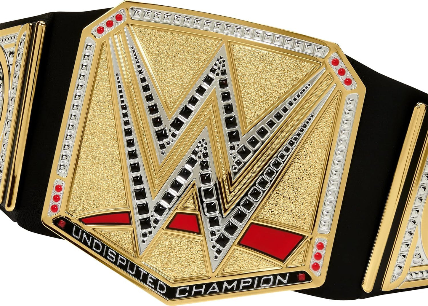 Mattel Mattel WWE Championship bælte, ubestridt WWE Universal Championship rollespil og kostume, ca. 100 cm langt bælte i imiteret læder med unik pasform, HYJ35 actionfigurer Naty Shop