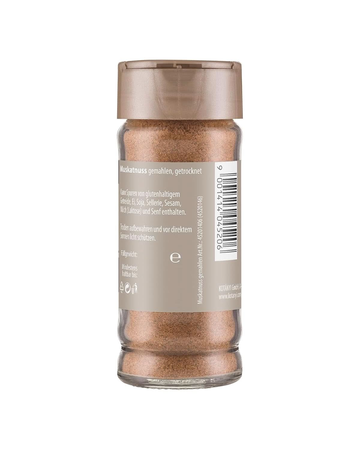 KOTÁNYI Malet muskatnød - 37 gram Krydderier Naty Shop