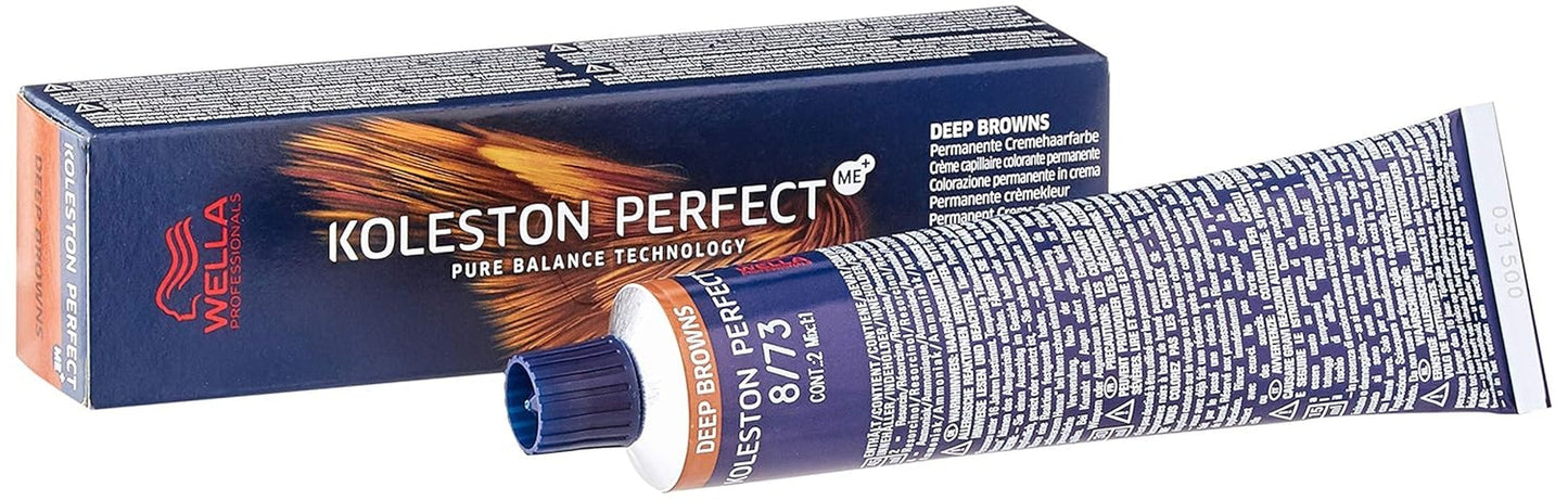 Wella Koleston Perfect ME+ 4/77 Intensiv Medium Chestnut 60 ml Naty Shop Hårfarve 8/73 60 Ml (1 pakke)