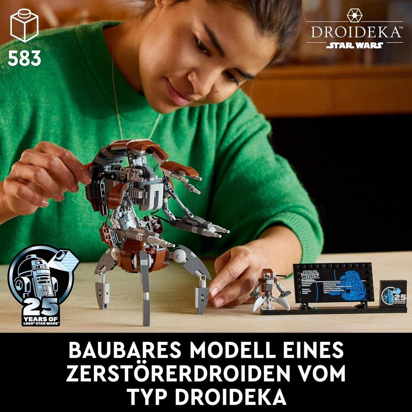 LEGO Star Wars Droideka-sæt, Droid-modelsæt til voksne, skrivebordsindretning, samleobjekt, gaveidé til mænd og kvinder 75381 Byggesæt Besuche den LEGO-Store