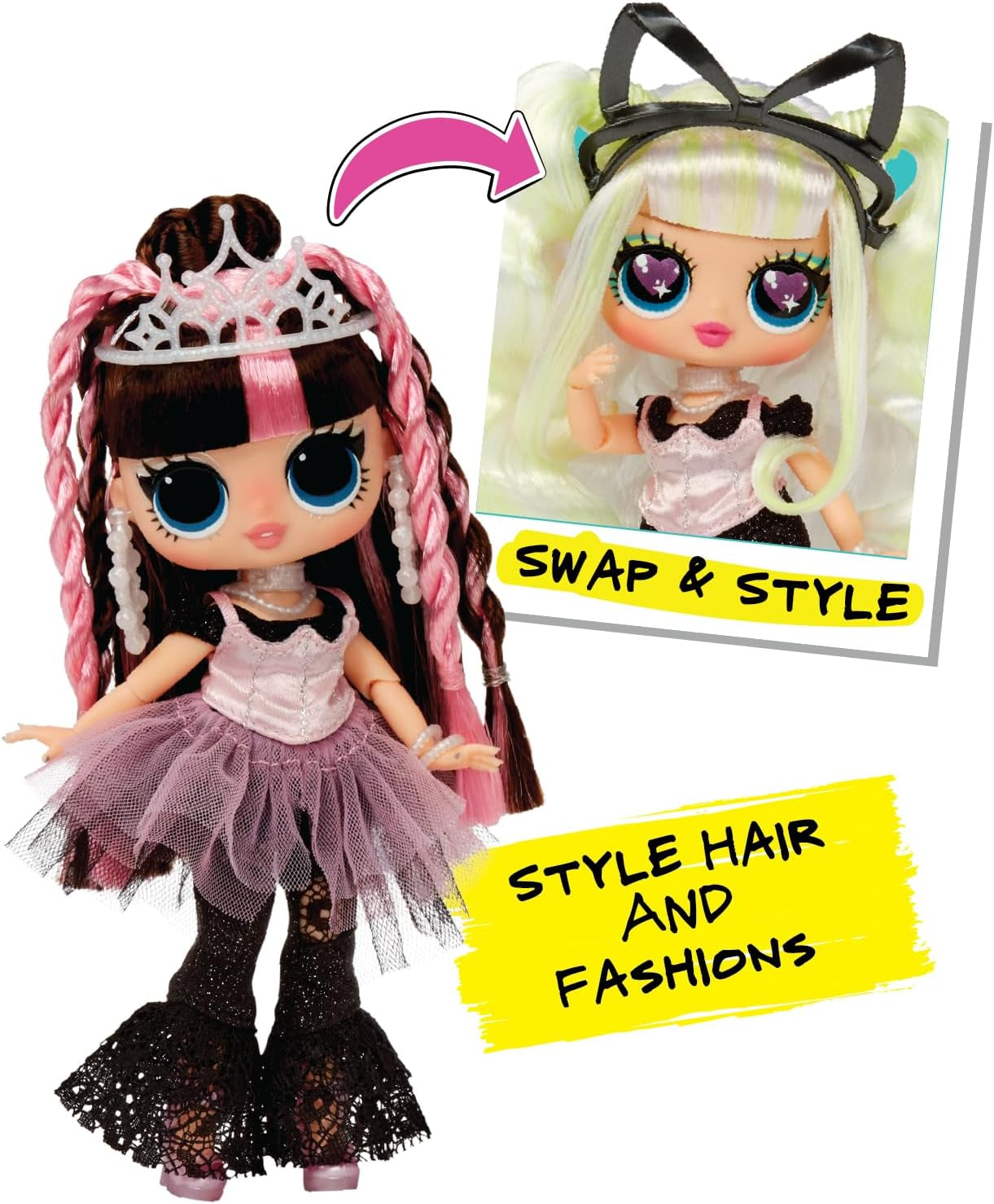 L.O.L. Surprise Tweens Surprise Swap Series - Bronze-2-Blonde Billie - Modepuppe med mere som 20 Überraschungen inklusive Styling-Kopf og toller Mode og tilbehør - ideel til børn fra 4 år