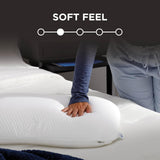 TEMPUR-PEDIC Symphony Pude Lavet af memory skum, Luksuriøs, Blød, Standard, Hvid Standardpuder Naty Shop