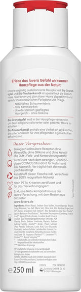 Lavera Care Shampoo Color Shine & Care, vegansk, 250 ml Brusebad og bad Naty Shop