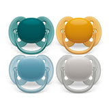 Philips AVENT Ultra Soft sutter - pakke med 4 ekstra bløde BPA-fri sutter til babyer i alderen 0-6 måneder, inklusive bæretaske og sterilisering (model SCF091/35)
