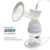 Nuvita Effektivt dobbelt pumpesæt til Materno Smart X - 1287KDX | Komplet sæt tilbehør, anti-kolik flaske godkendt af Aio Accesorii Hrana si Alattare Bebe Naty Shop