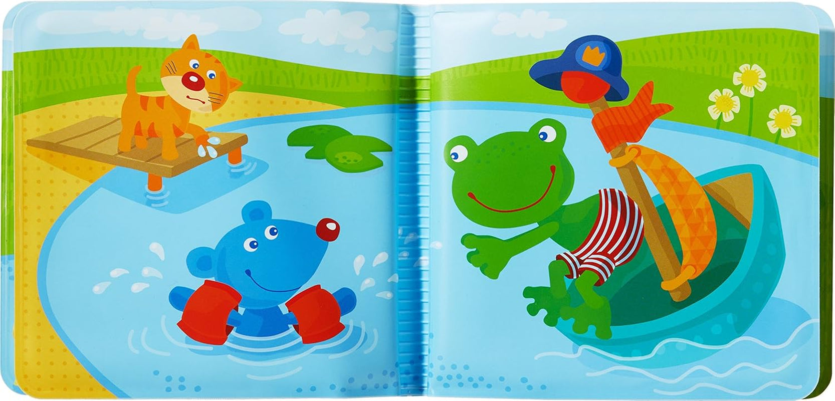 HABA 302634 Captain Frog 2 badebog, legetøj til småbørn Babylegetøj Naty Shop