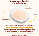 almo nature HFC Hydration Help Wet Cat Food - Kyllingesuppe og kyllingefileter - velegnet til menneskelig brug, glutenfri, monoprotein, 50 g, 24 stykker, 1,2 kg