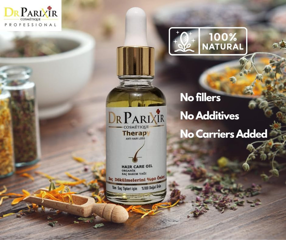 Dr Parixir Anti-Hair Loss Serum - Effektiv opløsning med olivenolie og rosmarin, 30ml | Reducerer hårtab og styrker hårrødderne Naty Shop Hair Care