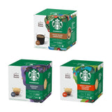 STARBUCKS Probierset, Espresso-Varianten af ​​Nescafé Dolce Gusto Kaffeekapsel 6 x 12 (72 Kapsel) - Exklusiv bei Amazon