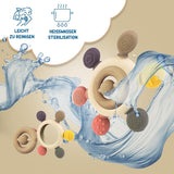 Babybitring med suttekæde - Brændselhjælp - Babylegetøj 0-6 måneder - Nyfødte essentielle ting - BPA-frit børnelegetøj - gaveideer til spædbørn