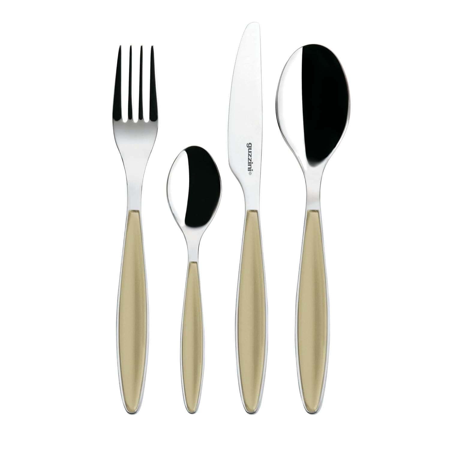 Guzzini - Feeling, bestiksæt 24 stykker - Sandfarvet Kitchen Naty Shop