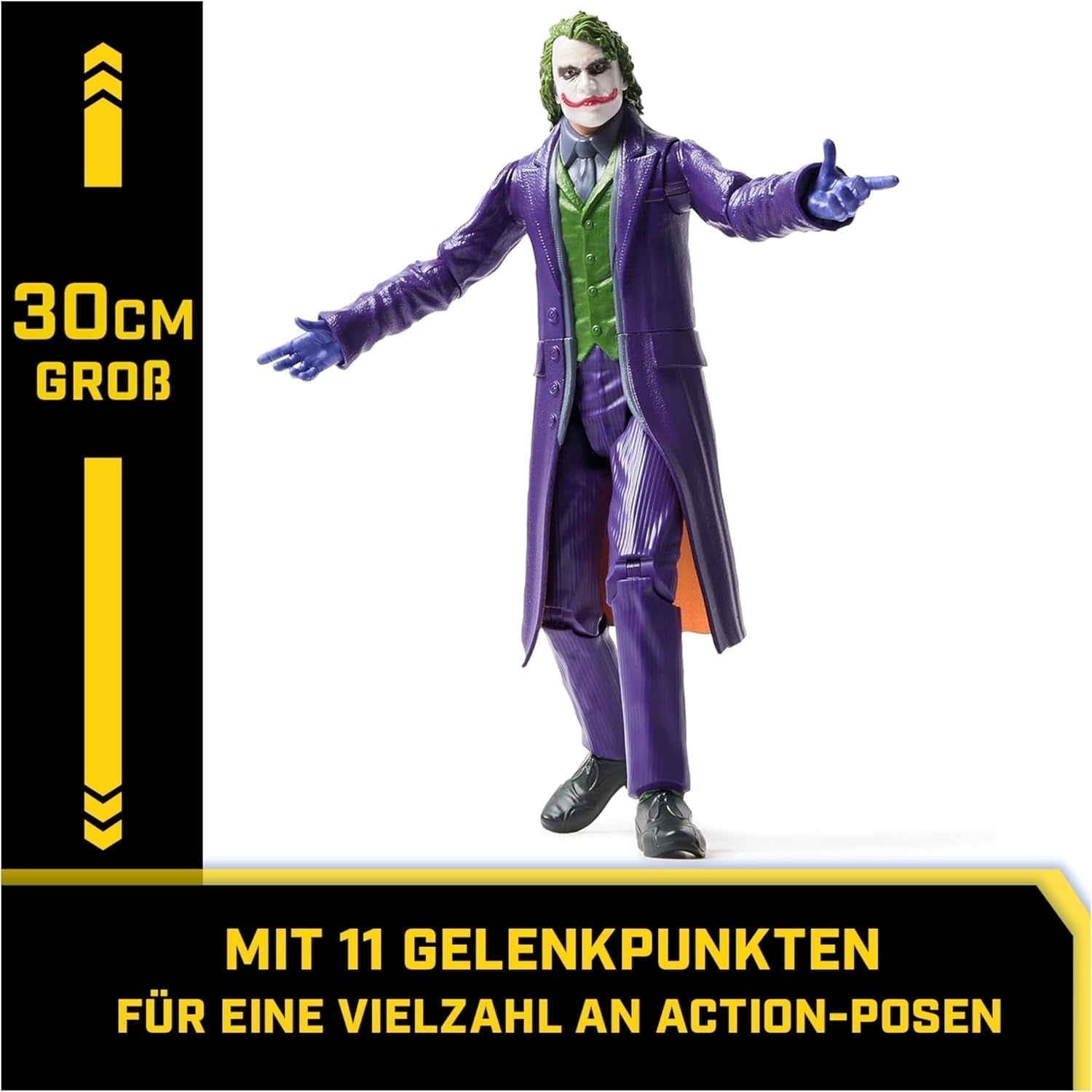 DC Comics the Dark Knight - Joker Action Figur Kendt fra den legendariske trilogi The Dark Knight i 30 cm. Fra 3 år Action figurer Naty Shop