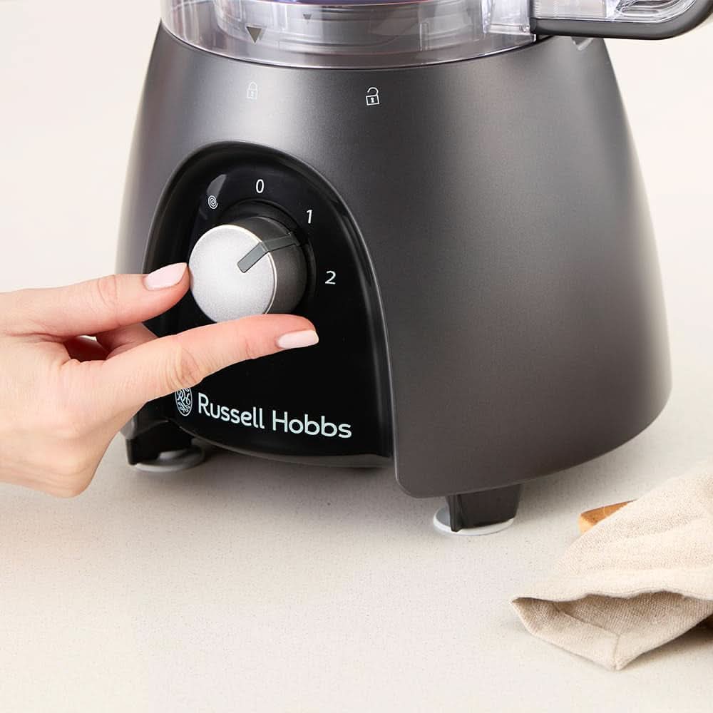 Russell Hobbs foodprocessor [blender/grøntsagshakker/bordblender/hakker/blender] foodprocessor (æltning, blanding og udskæring), mat trækul Køkken Naty Shop