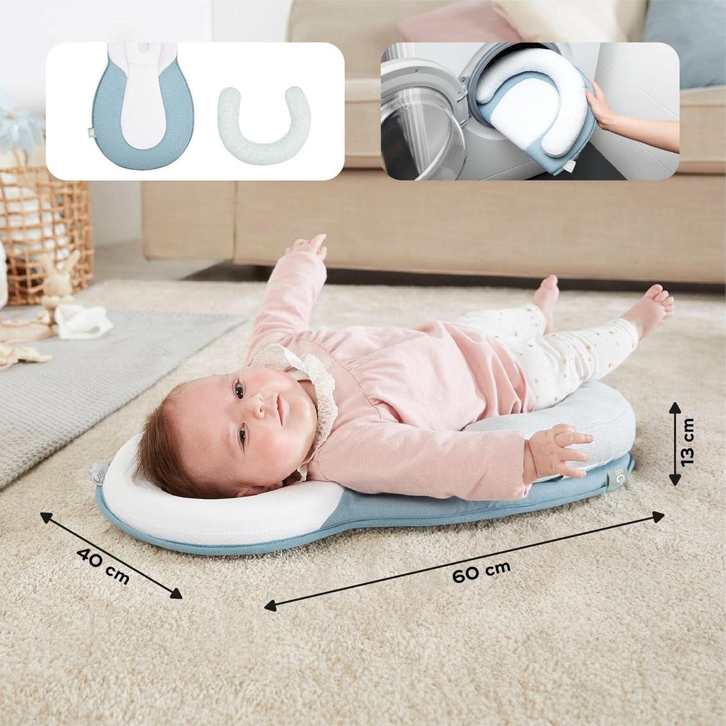 Babymoov Cosydream Mosaik positioneringspude til babyer til at lindre kolik og forebygge plagiocephali, 0-3 måneder Tilbehør Mad og Amning Bebe Naty Shop
