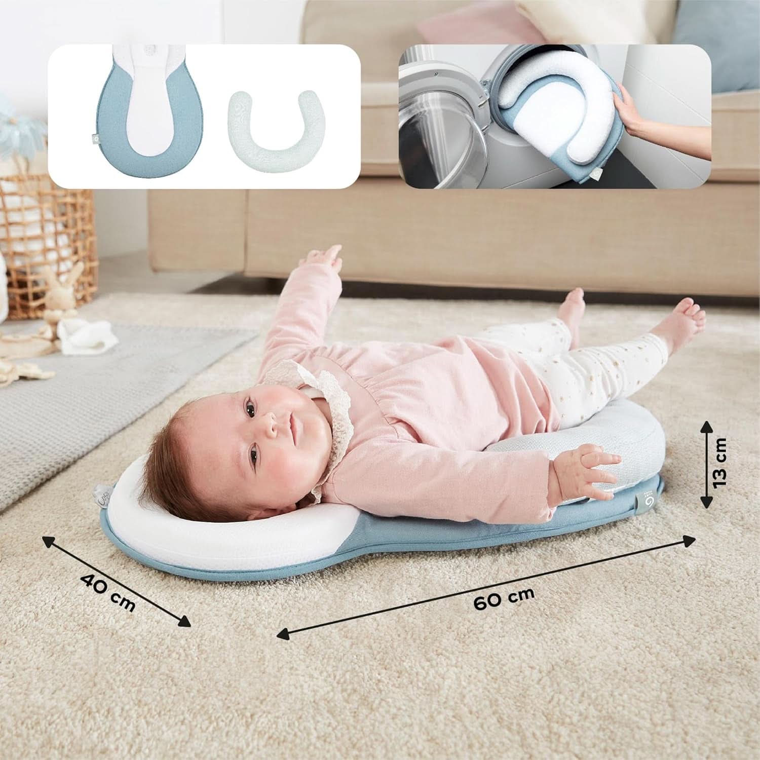 Babymoov Cosydream Mosaik positioneringspude til babyer til at lindre kolik og forebygge plagiocephali, 0-3 måneder Tilbehør Mad og Amning Bebe Naty Shop