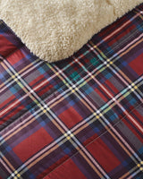 Night Lark Hyggeligt Sherpa Fleece tæppe, Klassisk Rød Tartan, 9 Tog, Luksuriøs, Fluffy, Tykk Og Vendbar, Perfekt Til Sofa, Seng, Sofa, Sofa. Hypoallergen, kan maskinvaskes, Størrelse: Night Lark Senge og dyner